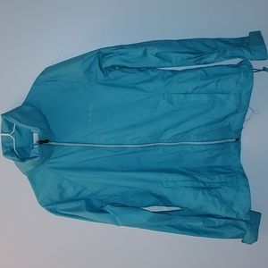 Columbia teal, packable jacket